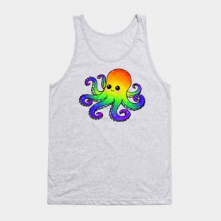 Rainbow Octopus Tank Top